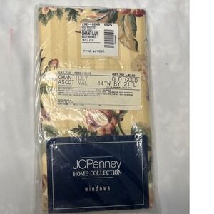 Vintage JC Penny Chantilly Ascot Valance 44x21 New Old‎ Stock Old Gold